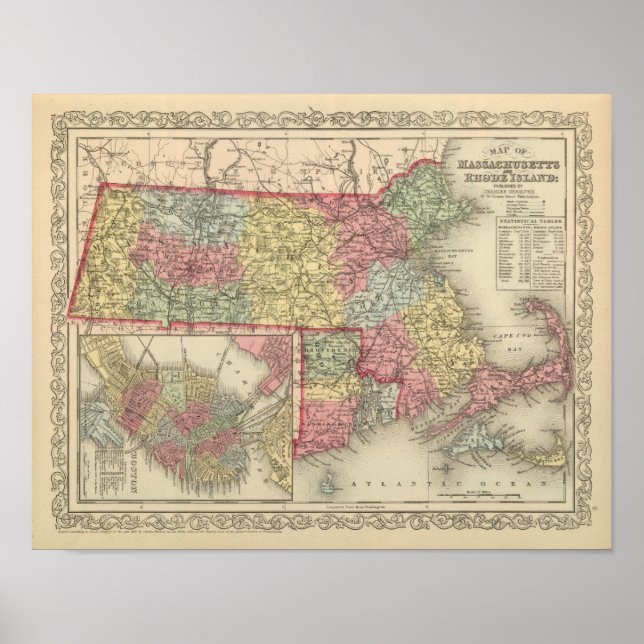 Massachusetts and Rhode Island 2 Poster (Front)