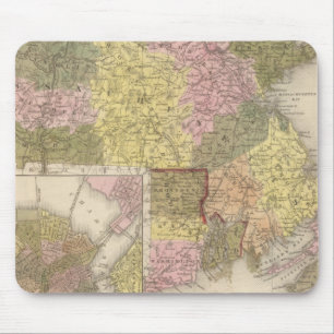Massachusetts And Rhode Island Mouse Pad