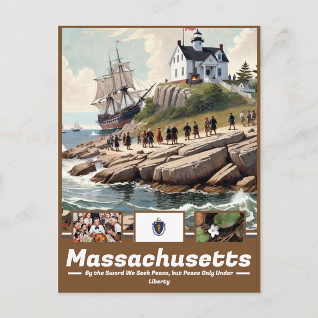 Massachusetts Artistry & History Postcard (Front)