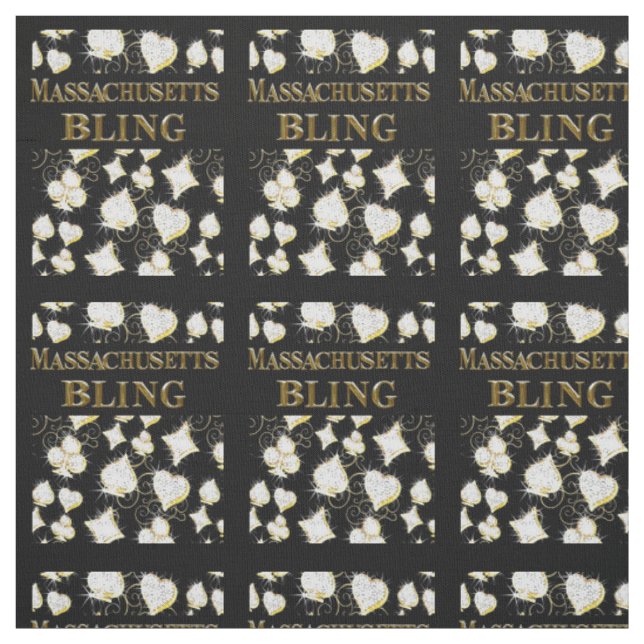 MASSACHUSETTS BLING FABRIC (Swatch)