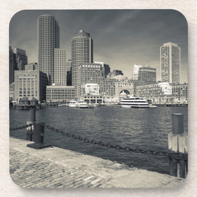Massachusetts, Boston, Rowe's Wharf buildings Coaster (Front)