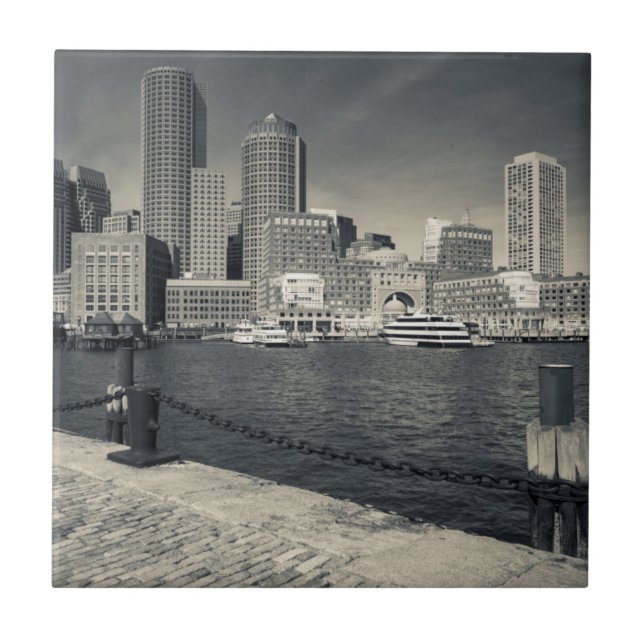 Massachusetts, Boston, Rowe's Wharf buildings Tile (Front)