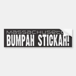 Massachusetts Bumpah Stickah! Bumper Sticker