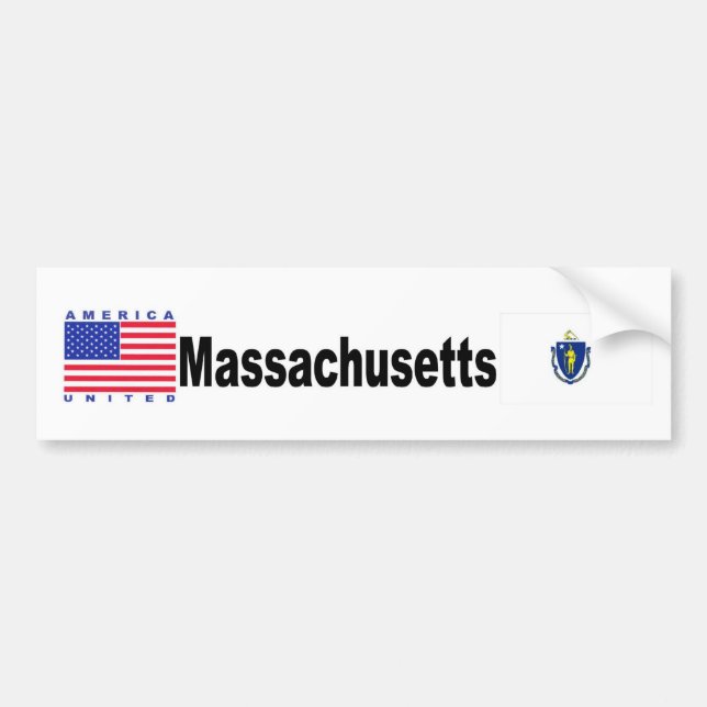 Massachusetts Bumper Sticker (Front)