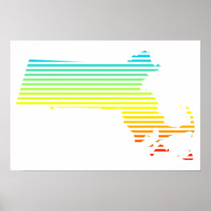 massachusetts chill fade poster