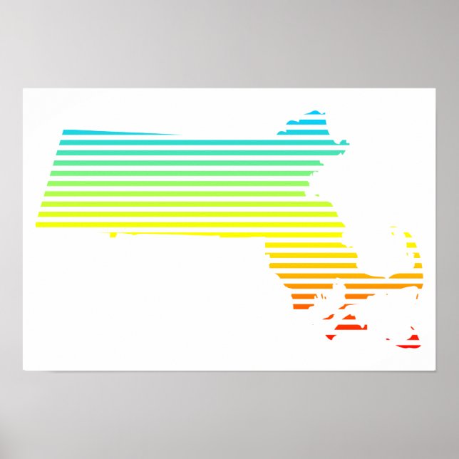 massachusetts chill fade poster (Front)