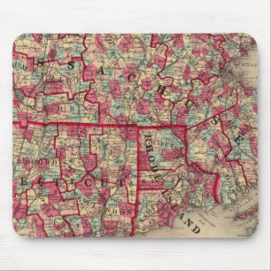 Massachusetts, Connecticut, and Rhode Island Mouse Pad