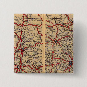 Massachusetts, Connecticut, Rhod Island 15 Cm Square Badge