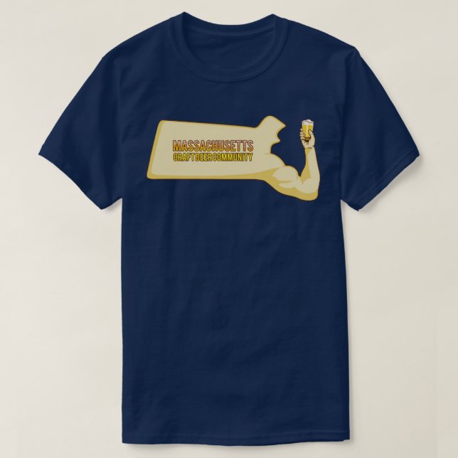 Massachusetts Craft Beer Community  T-Shirt (Design Front)