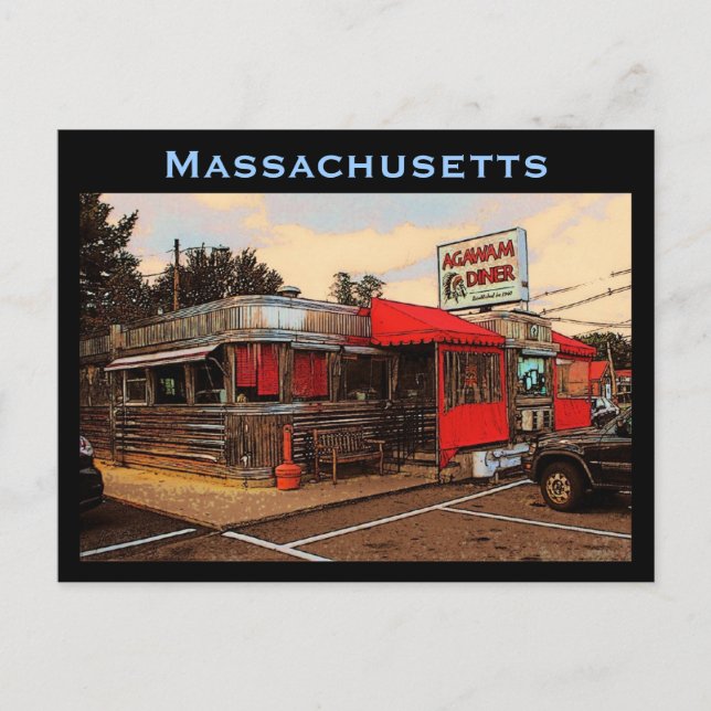 Massachusetts Diner Postcard (Front)