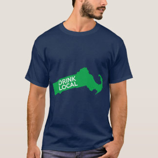 Massachusetts Drink Local MA Green Oversized T-Shirt