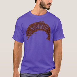 Massachusetts Fish Wordmark T-Shirt