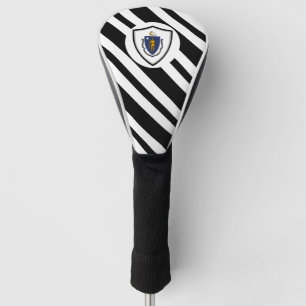 Massachusetts flag golf head cover