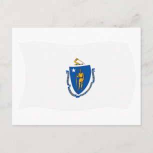 Massachusetts Flag Postcard