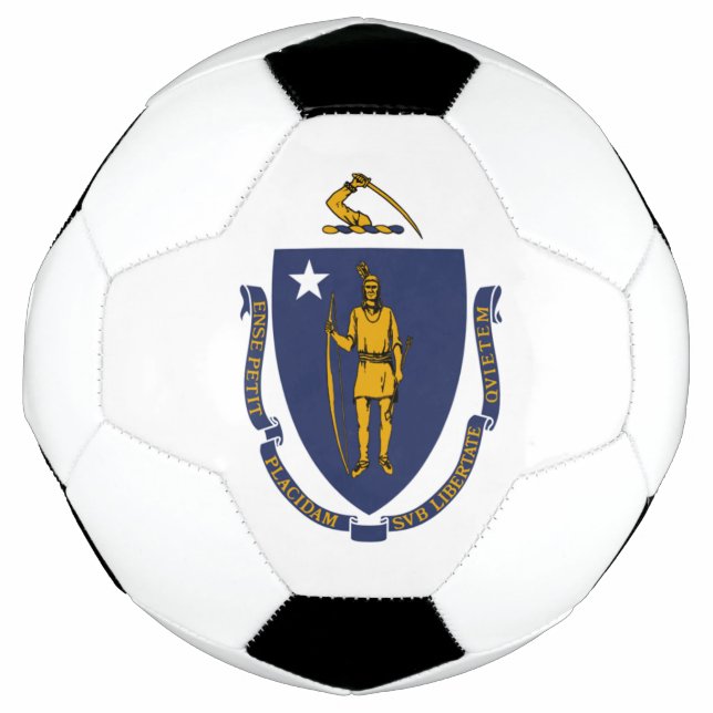 Massachusetts flag soccer ball (Front)