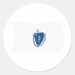 Massachusetts Flag Sticker