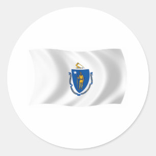 Massachusetts Flag Sticker