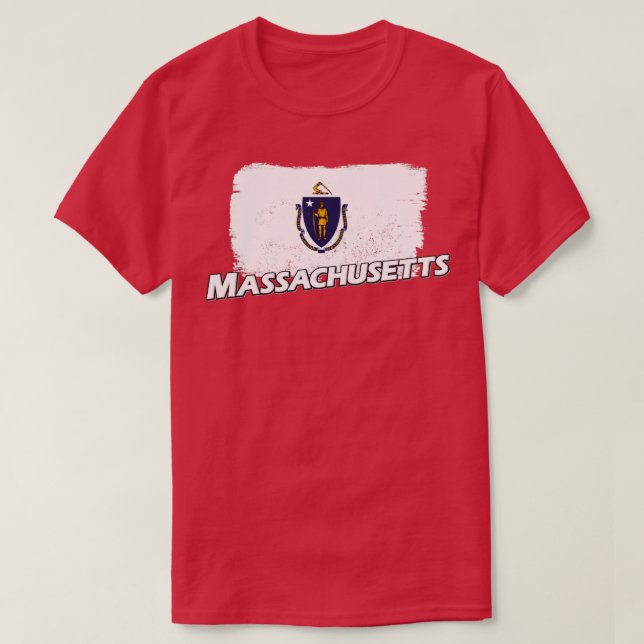 Massachusetts flag  T-Shirt (Design Front)