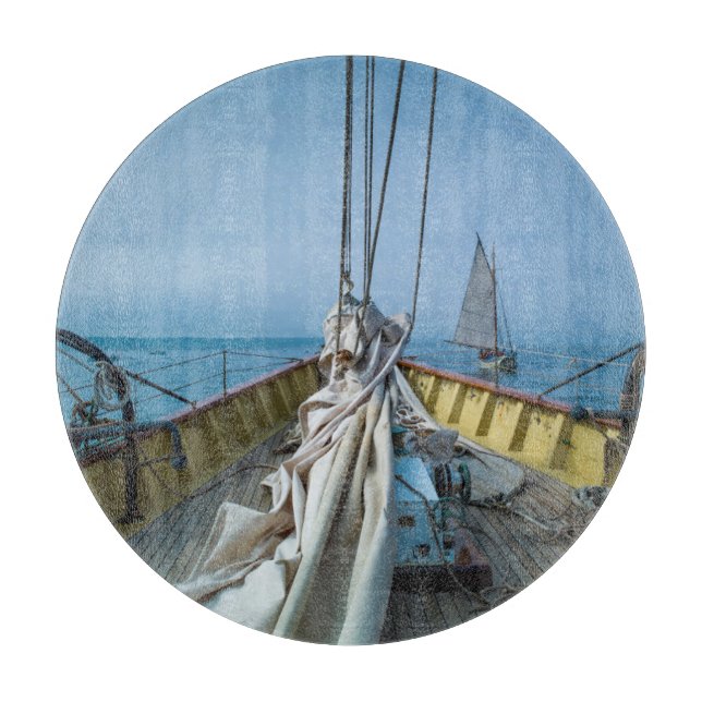 Massachusetts, Gloucester, Schooner Festival 3 Cutting Board (Front)