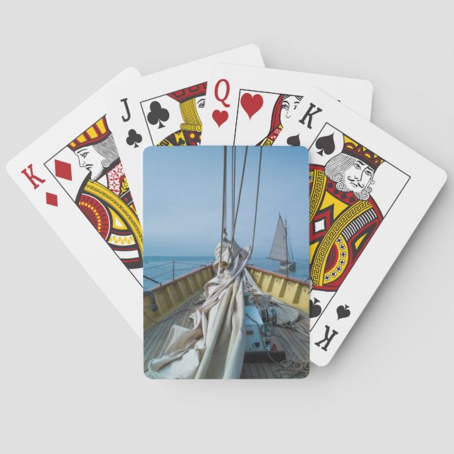 Massachusetts, Gloucester, Schooner Festival 3 Playing Cards (Back)