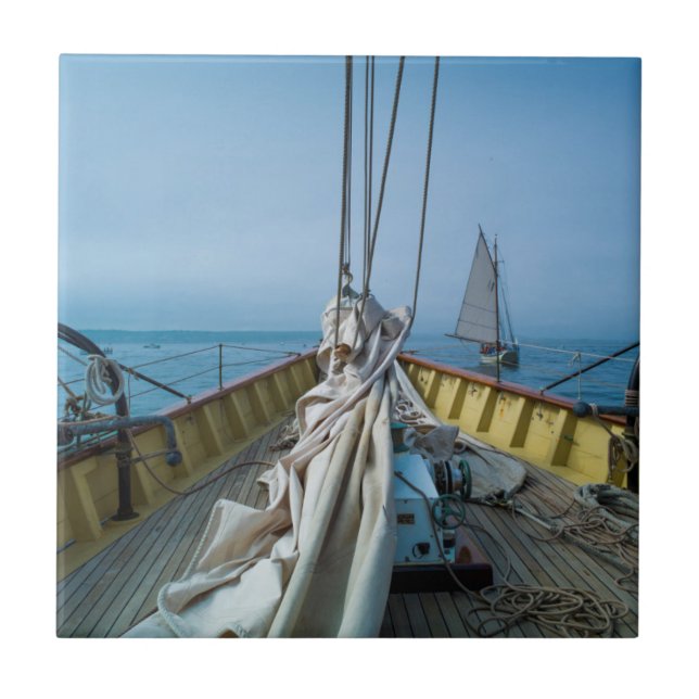 Massachusetts, Gloucester, Schooner Festival 3 Tile (Front)