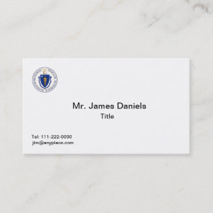 Massachusetts Great Seal Business Card Templates