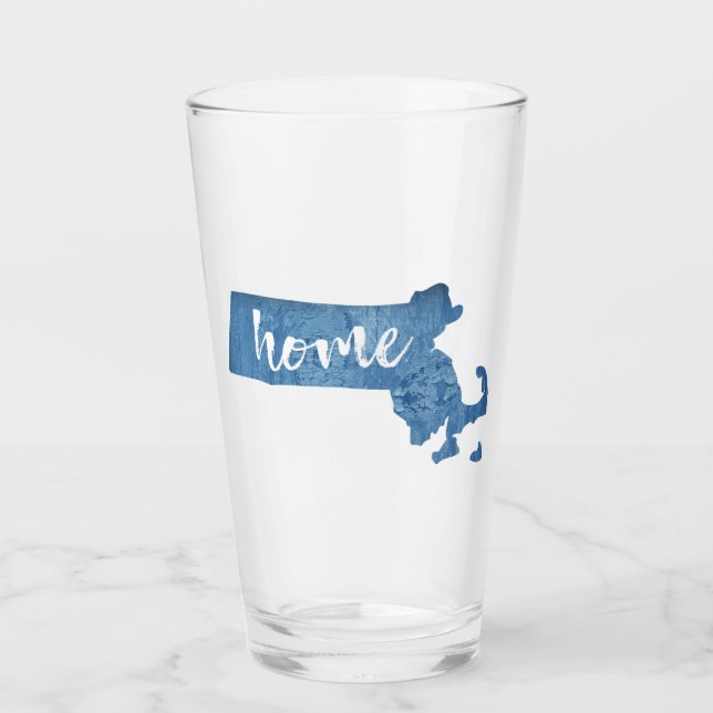 Massachusetts Home Wood Grain Glass (Front)