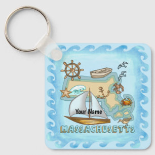 Massachusetts key ring