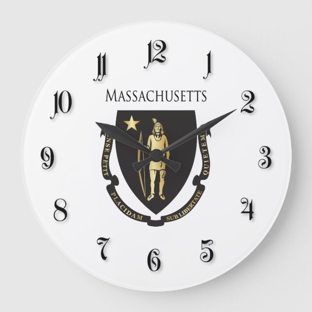 Massachusetts Large Clock (Front)