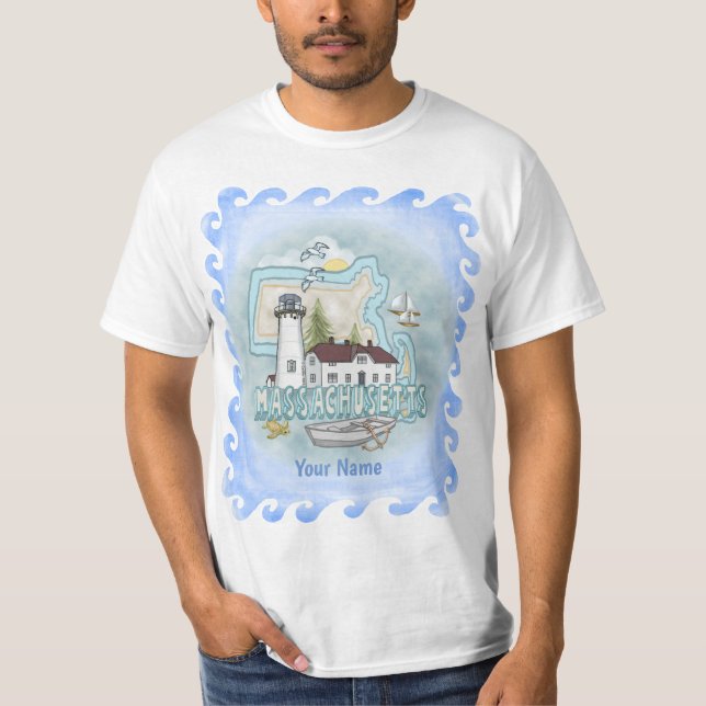 Massachusetts Lighthouse t-shirt (Front)