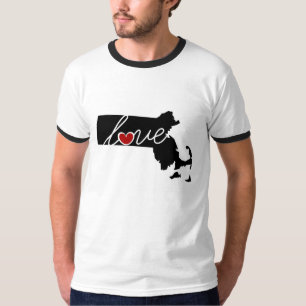 Massachusetts Love!  Gifts for MA Lovers T-Shirt