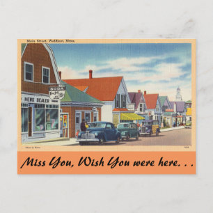 Massachusetts, Main Street, Wellfleet Postcard