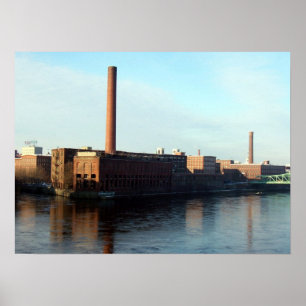 Massachusetts Mills on the Merrimack Poster