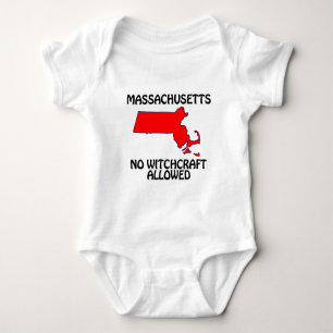 Massachusetts - No Witchcraft Allowed Baby Bodysuit