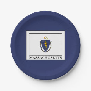 Massachusetts Paper Plate