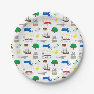 Massachusetts Paper Plates