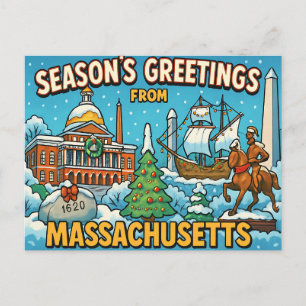 MASSACHUSETTS Postcard
