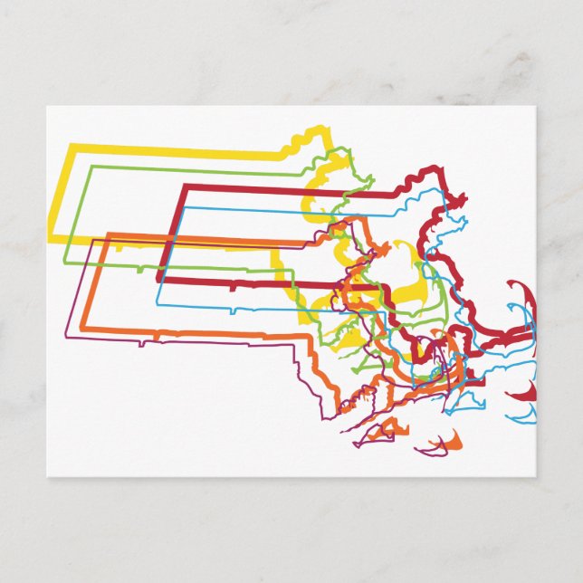 massachusetts pride blur postcard (Front)