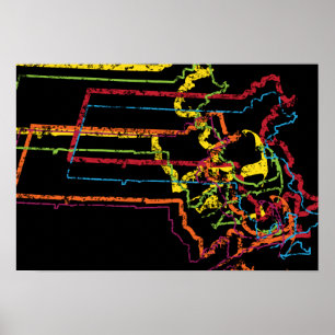 massachusetts pride blur poster