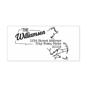 Massachusetts Return Address Stamp Self-Inking