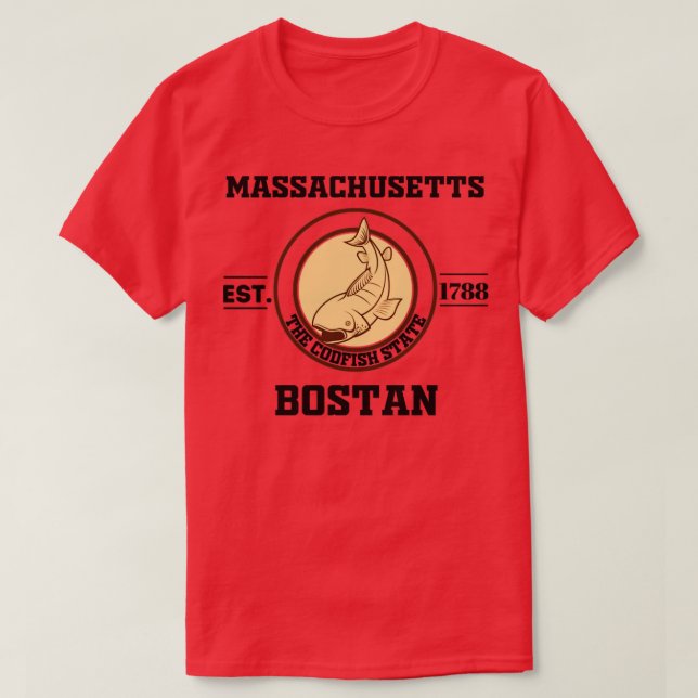Massachusetts State2  T-Shirt (Design Front)