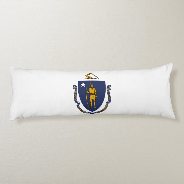Massachusetts State Flag Body Cushion (Back)