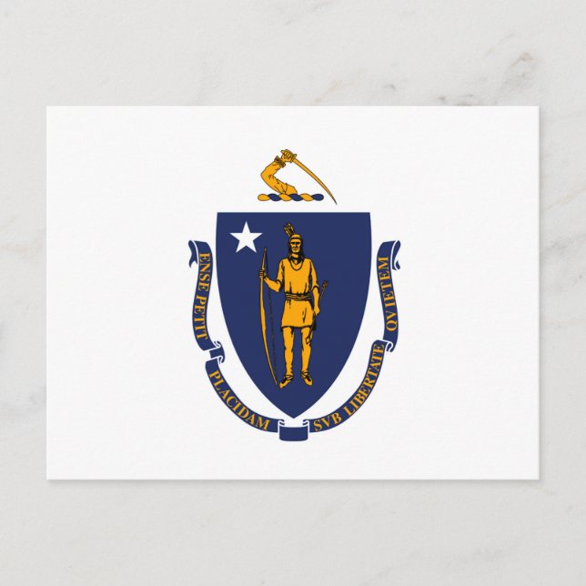 Massachusetts State Flag Design Postcard (Front)