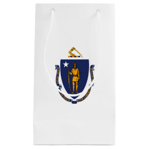 Massachusetts State Flag Design Small Gift Bag