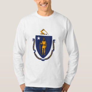 Massachusetts State Flag Design T-Shirt