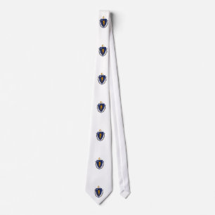 Massachusetts State Flag Design Tie
