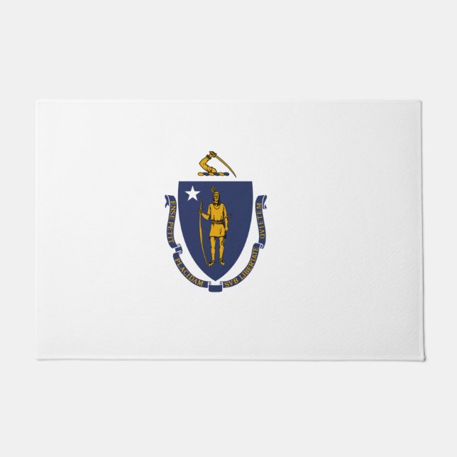Massachusetts State Flag Doormat (Front)