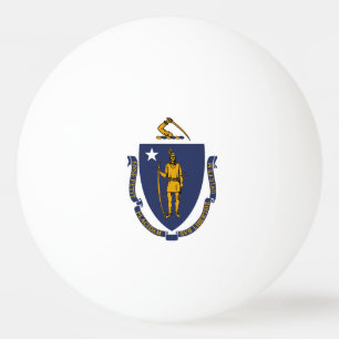 Massachusetts State Flag Ping Pong Ball