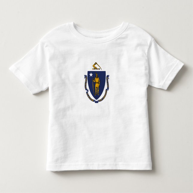 Massachusetts State Flag Toddler T-Shirt (Front)