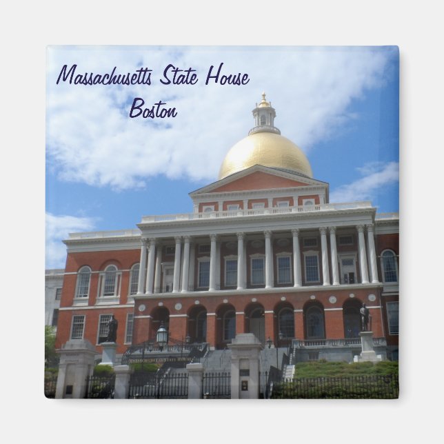 Massachusetts State House, Boston Magnet (Front)